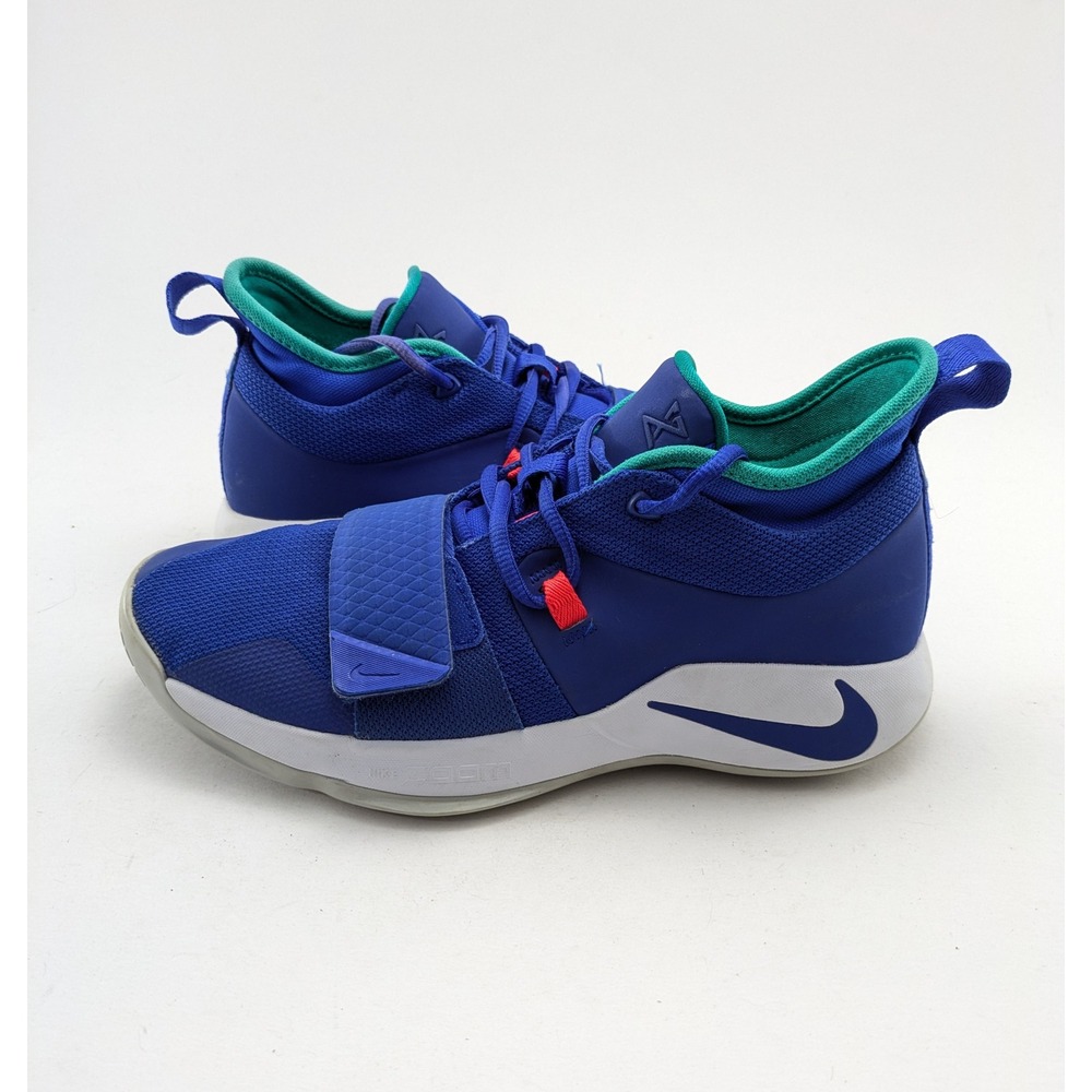 Mens Nike Zoom PG 2.5 Fortnite Blue Green Basketball Shoes BQ8452-401 Size 9